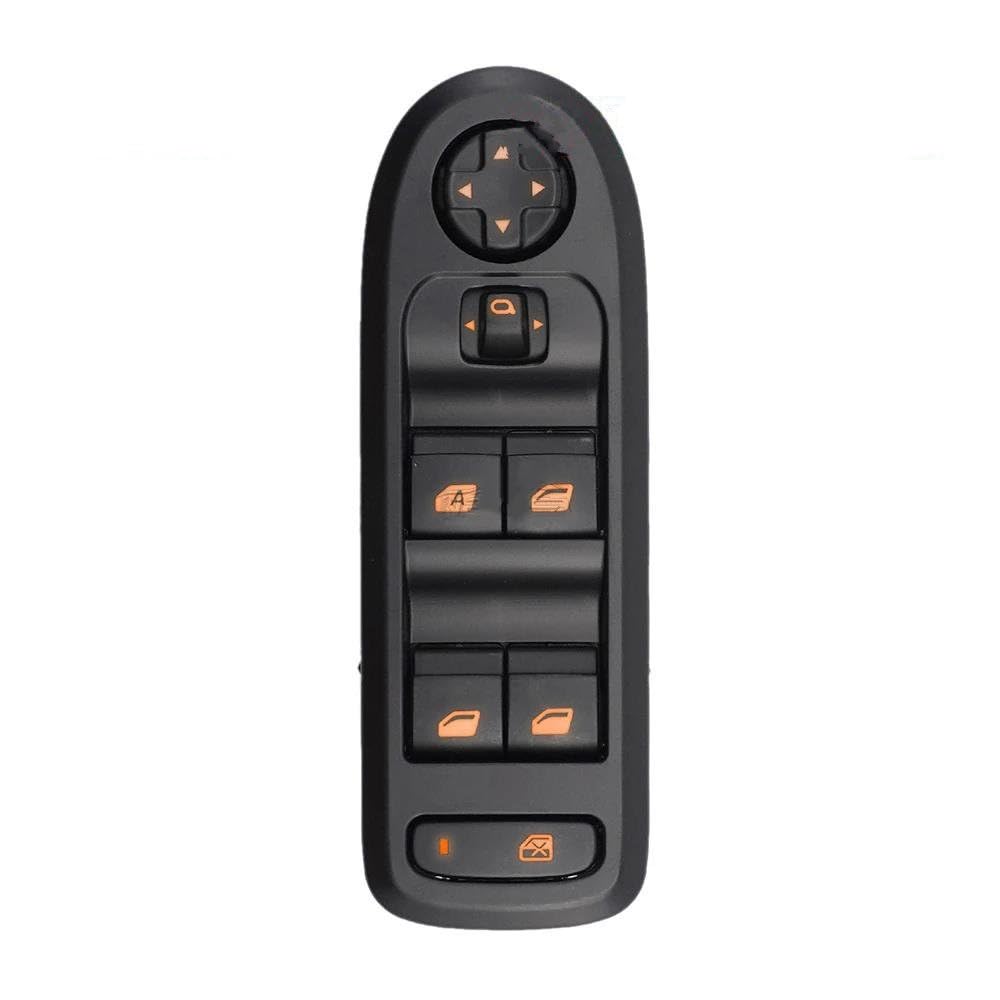 Electric Power Fensterheber Für Peugeot Für 301 2014-2017 98025201ZD Elektrische Fensterheber Schalter Glass Heber Taste 98025189ZD(Orange BackLight) von HIIAW