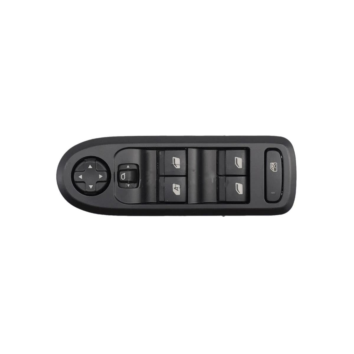 Electric Power Fensterheber Für Peugeot Für 301 2014-2017 98025201ZD Elektrische Fensterheber Schalter Glass Heber Taste 98025189ZD(White BackLight) von HIIAW