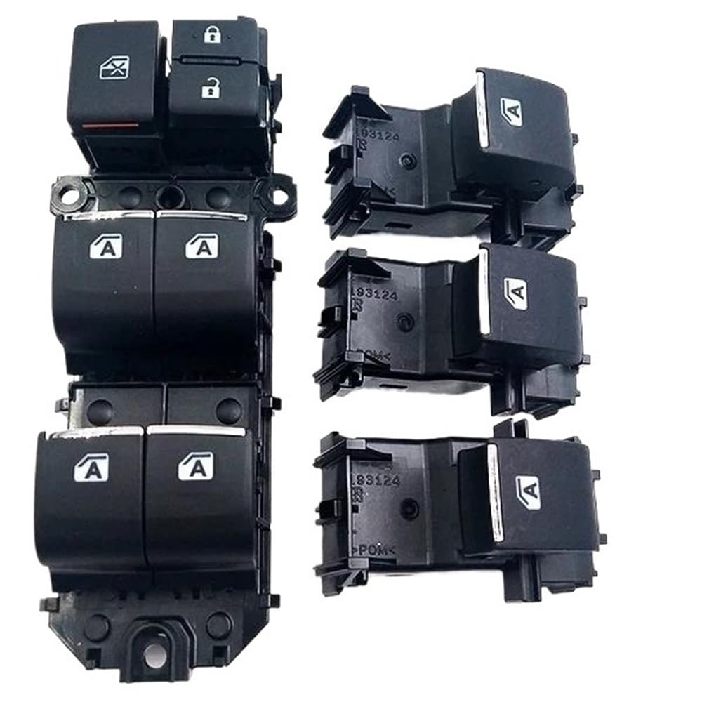 Electric Power Fensterheber Für RAV4 2019 2020 Auto Elektrische Fensterheber Schalter Control Taste Hintergrundbeleuchtung Links Fahren Fenster Controller(1 Set) von HIIAW