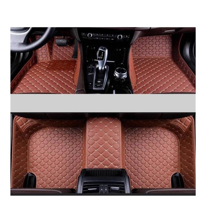 Fußmatten mit Auto Allwetter-wasserdichte Auto-Fußmatten Für Volvo Für C70 Auto-Teppiche Fuß-Auto-Zubehör(Brown) von HIIAW