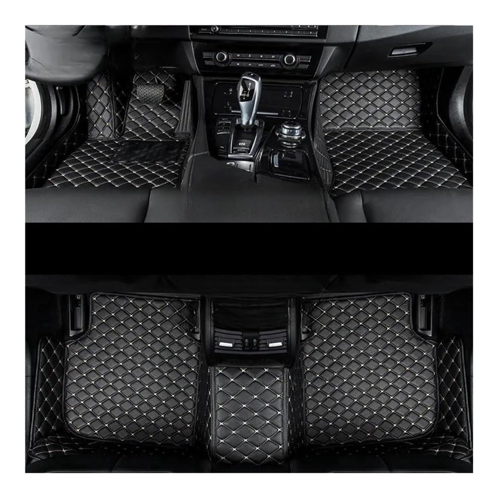 Fußmatten mit Auto Auto Fußmatten Auto Allwetter Wasserdichte Auto Fußmatten Auto Zubehör Für Range Für Rover 2002-2012(Black) von HIIAW