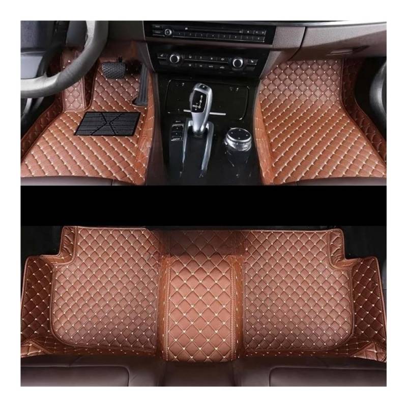 Fußmatten mit Auto Auto Fußmatten Auto Allwetter wasserdichte Auto Fußmatten Auto Zubehör Für HAVAL Für H6 2015-2017(Brown) von HIIAW