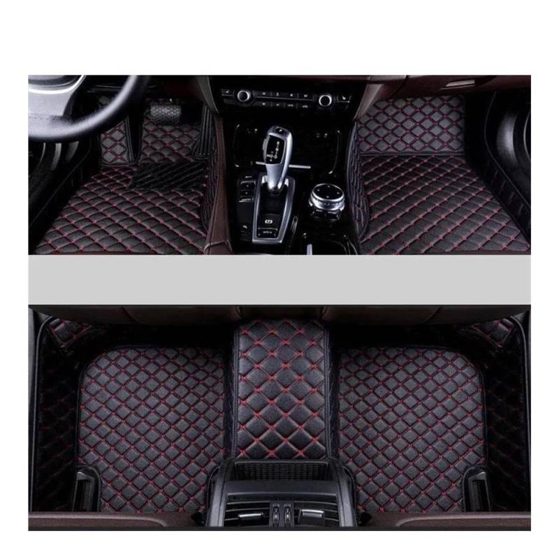 Fußmatten mit Auto Benutzerdefinierte Auto-Fußmatten Für Acura Für ILX 2012–2023 Auto-Teppiche Fuß-Auto-Zubehör(Black Red) von HIIAW