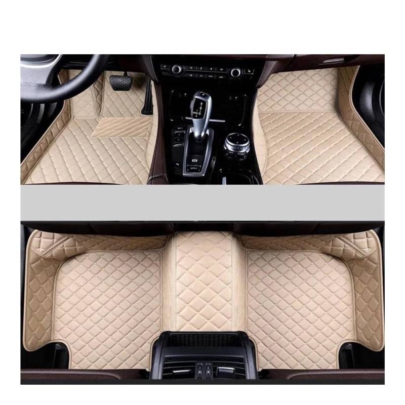 Fußmatten mit Auto Benutzerdefinierte Auto-Fußmatten Für Acura Für MDX 2014–2023 Auto-Teppiche Fuß-Auto-Zubehör(Beige) von HIIAW