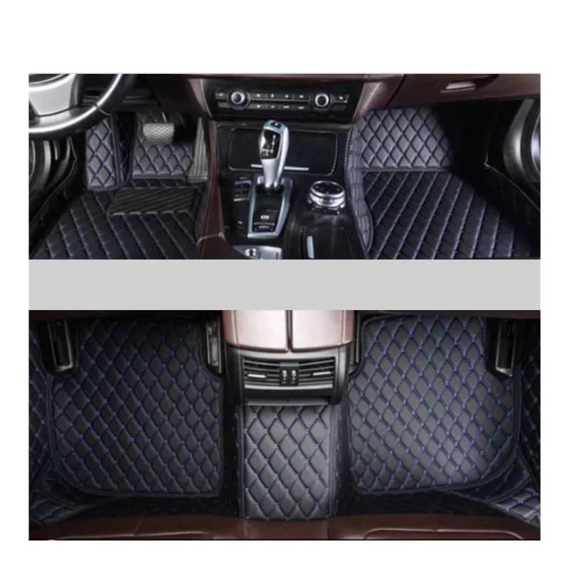 Fußmatten mit Auto Benutzerdefinierte Auto-Fußmatten Für Dongfeng Für AX5 Auto Anti-Rutsch-Bodenbeläge Schutz Auto-Zubehör(Black Blue) von HIIAW