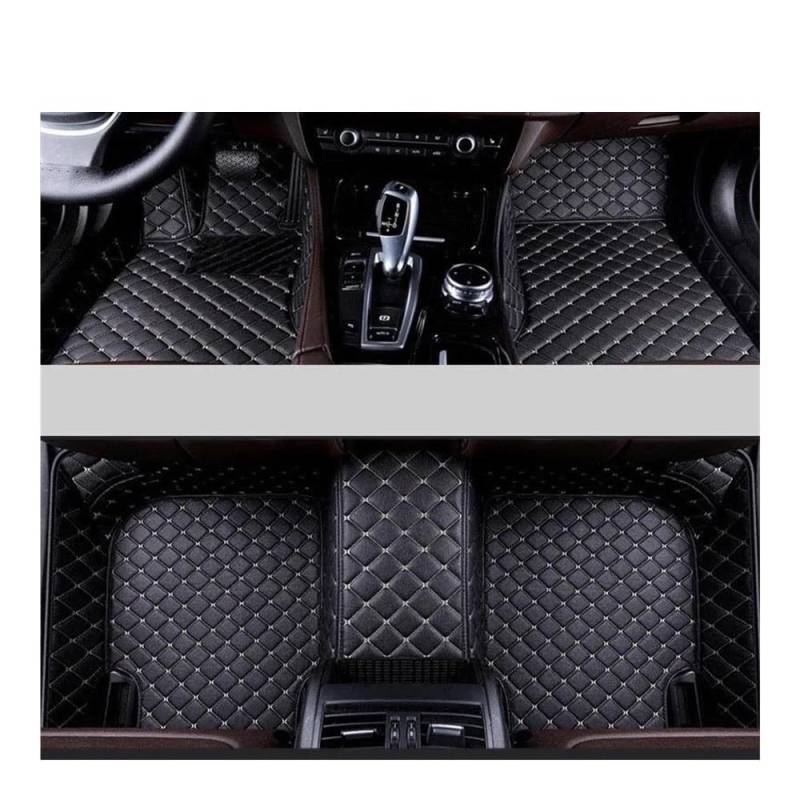 Fußmatten mit Auto Custom Car Floor Mats For Compass 2007-2017 Auto Carpets Foot Auto Accessories(Black Beige) von HIIAW