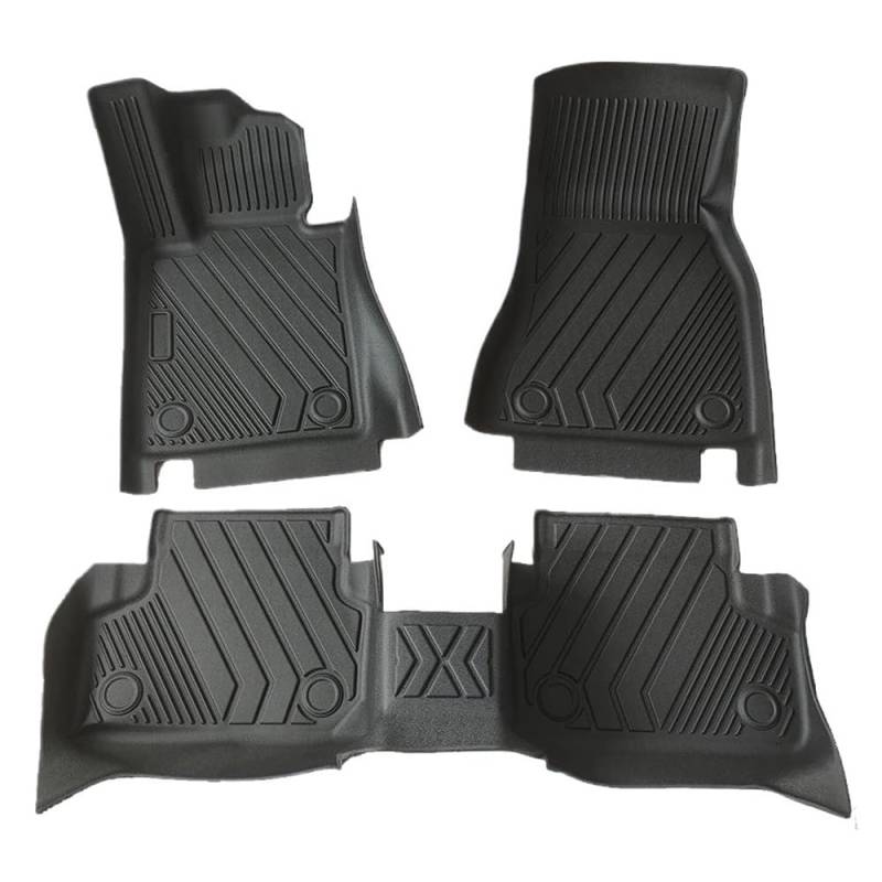 Fußmatten mit Auto Für 5er Für F10 Für LWB 2014-2017 Auto Allwetter TPE Nicht-slip Fuß Matten Geruchlos Pad Wasserdichte Tablett Matte Zubehör von HIIAW