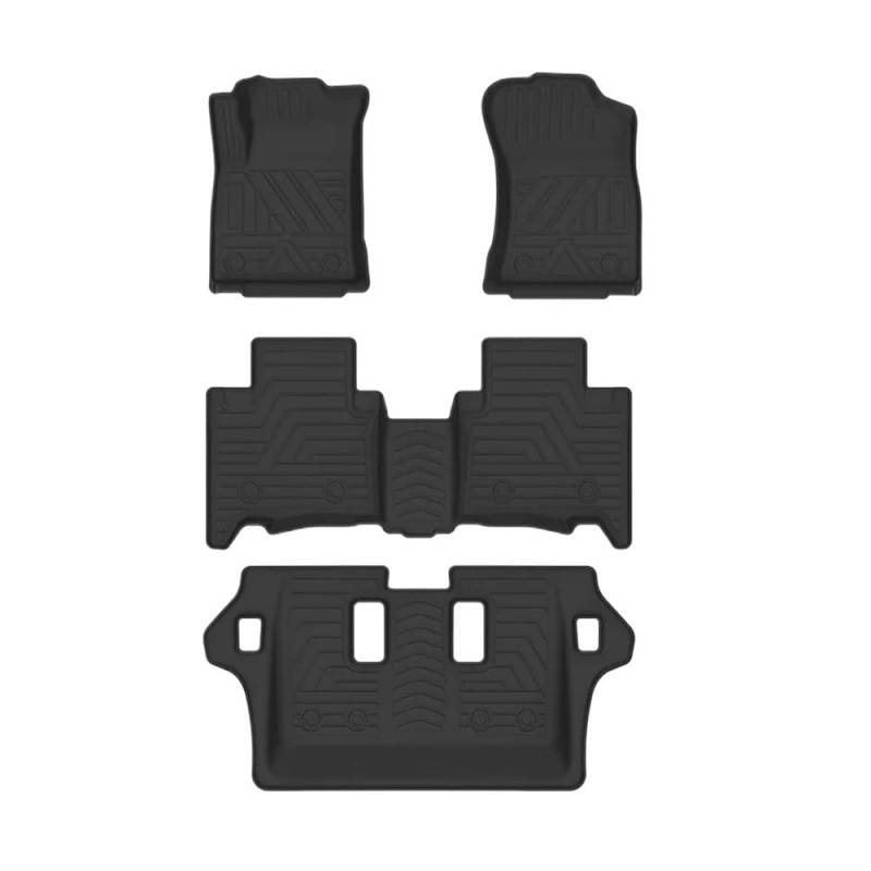 Fußmatten mit Auto Für Fortuner LHD 2005–2015 7-Sitzer Auto-Fußmatten Allwetter-TPE-Fußmatten Pad Tablett Matte Innenzubehör von HIIAW
