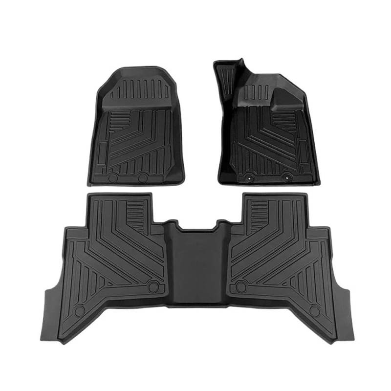 Fußmatten mit Auto Für Isuzu Für D-max 2015-2020 LHD Auto Fußmatten Allwetter Fußmatten Geruchlose Pad Wasserdichte Tablett Matte Innen Zubehör von HIIAW