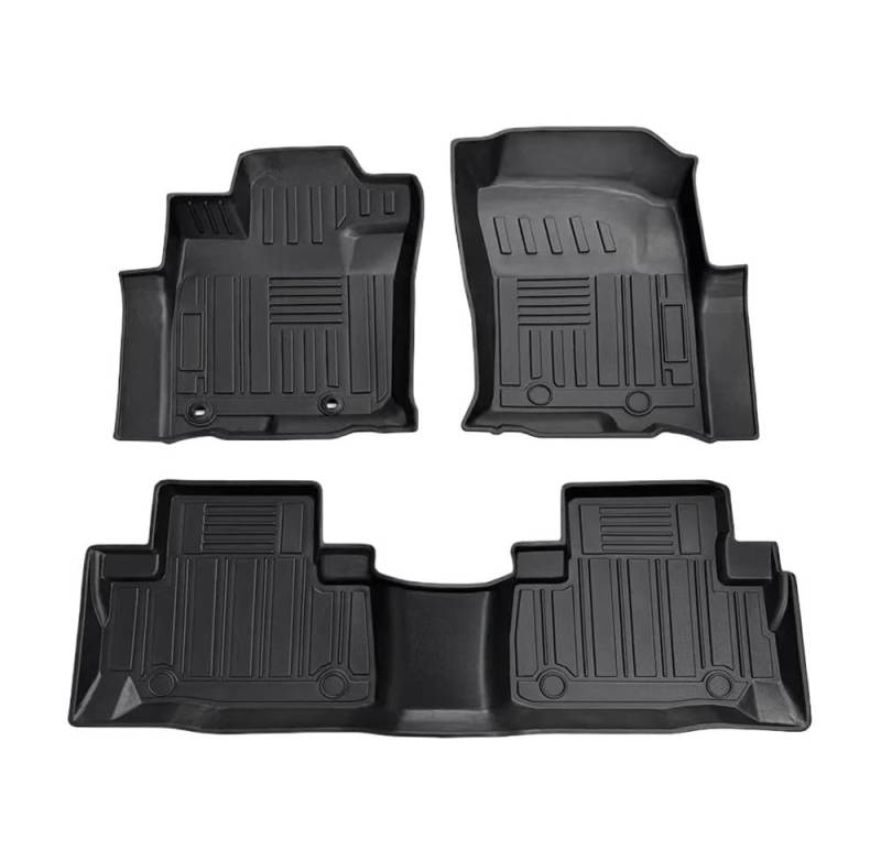 Fußmatten mit Auto Für Land Für Cruiser 2002-2009 LHD Auto Auto Fußmatten Allwetter TPE Fußmatten Geruchlose Pad Fach Matte Zubehör von HIIAW