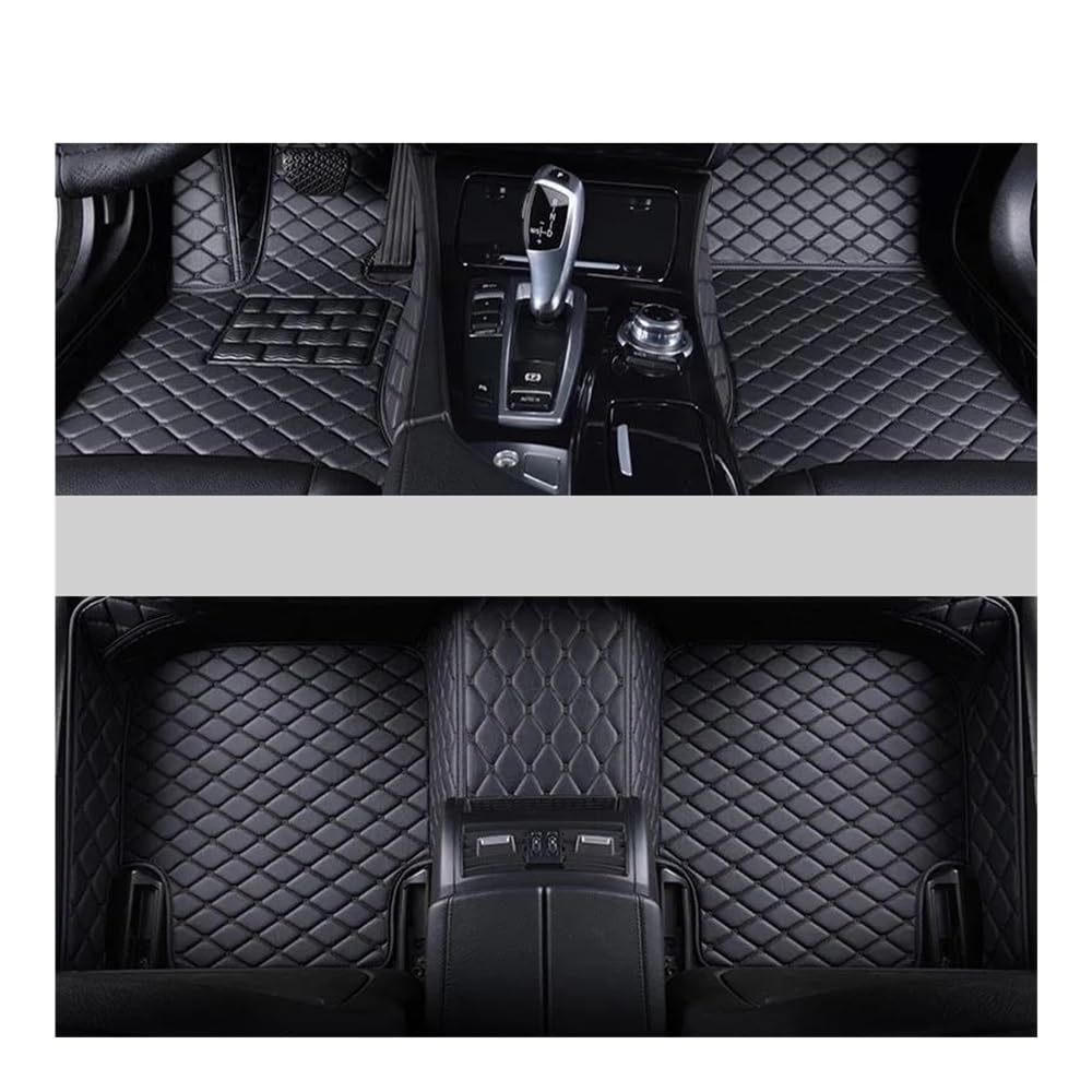 Fußmatten mit Auto Maßgeschneiderte Auto-Fußmatten Für KIA Für Forte 2001–2008 Auto-Teppiche Fuß-Auto-Zubehör(Black) von HIIAW