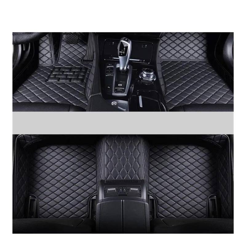 Fußmatten mit Auto Maßgeschneiderte Auto-Fußmatten Für KIA Für Forte 2001–2008 Auto-Teppiche Fuß-Auto-Zubehör(Black) von HIIAW