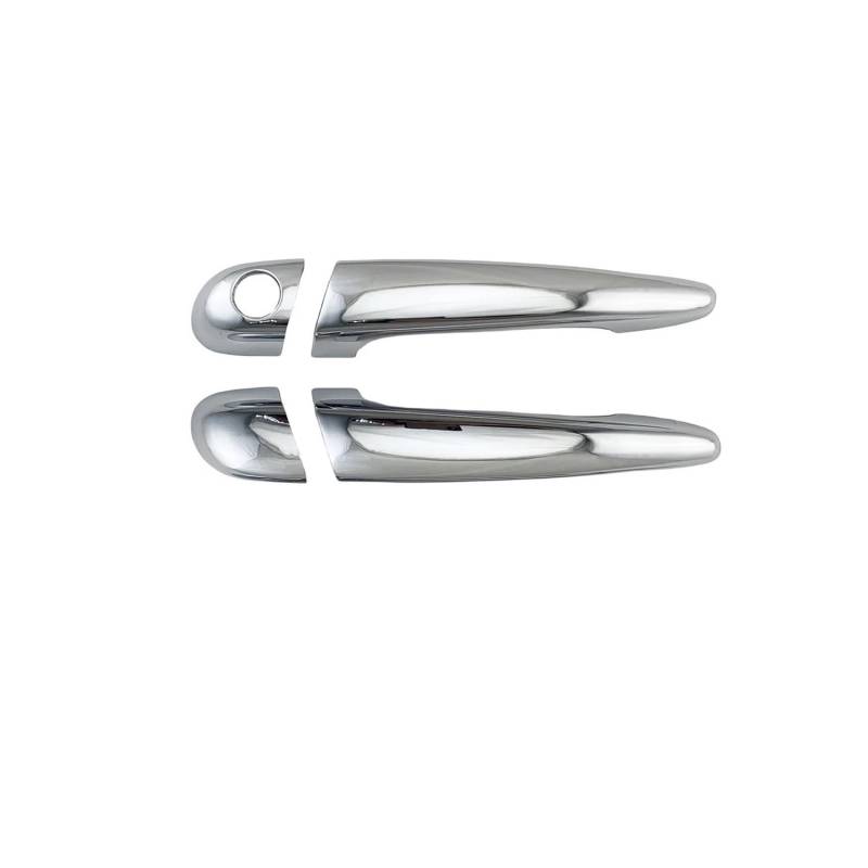 Vorderer Linker Außengriff ABS Chrom Auto Zubehör Für E46 330 Für 330ci Für M3 1996-2005 Türgriff Schüssel Abdeckung Trim Paste Stil Linkslenker(4PCS) von HIIAW