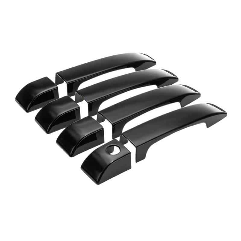 Vorderer Linker Außengriff Autotürgriffabdeckungen Verkleidung Glänzend Schwarz Außentürgriffe Abdeckung Für Range Für Vogue Für L322 2002–2012 von HIIAW