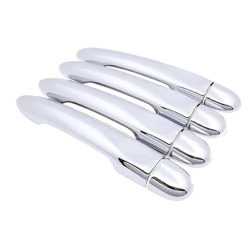 Vorderer Linker Außengriff Chrom Außentür Griff Abdeckung Für Fluence Für SM3 2009-2020 Auto Zubehör Styling Aufkleber Trim Set(No Keyhole No Button) von HIIAW