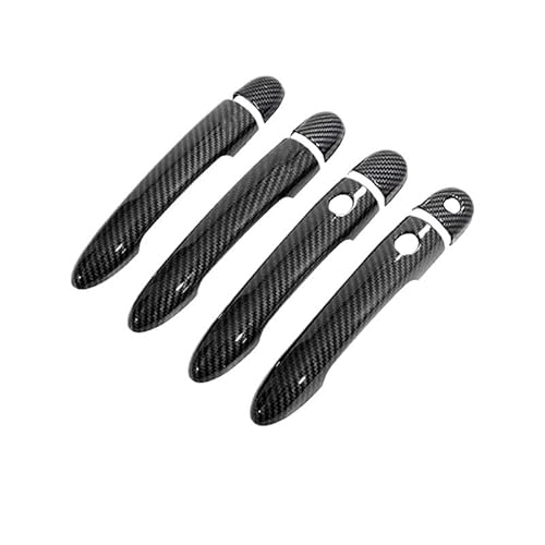 Vorderer Linker Außengriff Für Clio 3 III 2005-2014 Auto Tür Nachahmung Griff Carbon Fiber Griff Schutz Auto Zubehör Türgriff Abdeckungen(Styles2) von HIIAW
