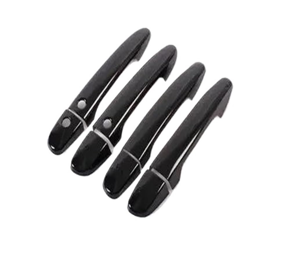 Vorderer Linker Außengriff Für Cx5 2012-2022 Glanz Schwarz Chrom Auto Türgriff Abdeckung Trim Auto Styling Zubehör(Black 2 Buttons) von HIIAW