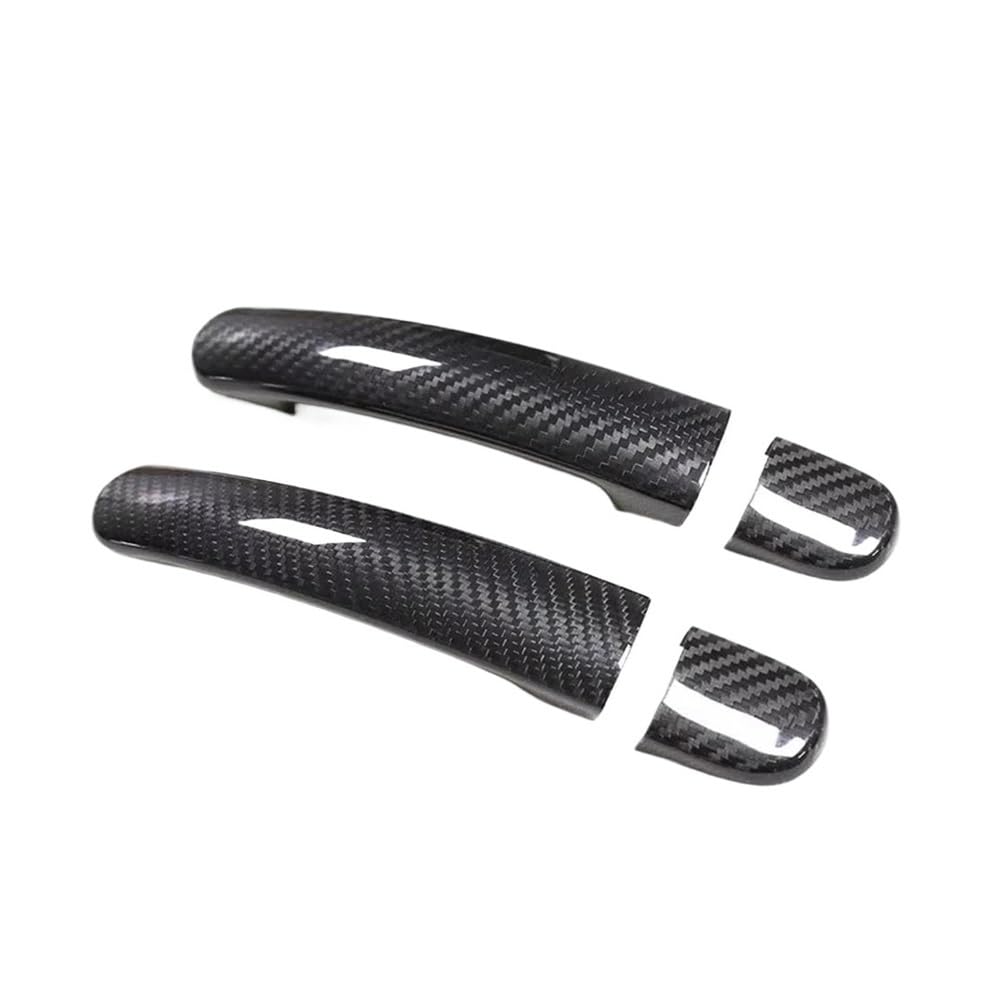 Vorderer Linker Außengriff Für Octavia 1Z 2005-2014 Auto Zubehör Carbon Faser Türgriff Abdeckung Rahmen Aufkleber Außen Trim Bodykit(2 Doors-NO Sensor) von HIIAW