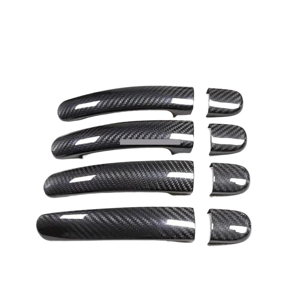 Vorderer Linker Außengriff Für Octavia 1Z 2005-2014 Auto Zubehör Carbon Faser Türgriff Abdeckung Rahmen Aufkleber Außen Trim Bodykit(4 Doors-NO Sensor) von HIIAW