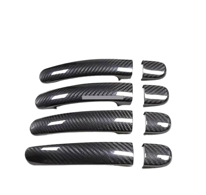 Vorderer Linker Außengriff Für Octavia 1Z 2005-2014 Auto Zubehör Carbon Faser Türgriff Abdeckung Rahmen Aufkleber Außen Trim Bodykit(4 Doors-NO Sensor) von HIIAW
