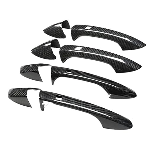 Vorderer Linker Außengriff Für QX30 2017-2019 Auto Zubehör Carbon Faser Türgriff Abdeckung Rahmen Aufkleber Außen Trim Bodykit(Styles1) von HIIAW