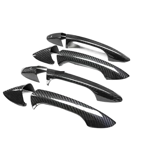 Vorderer Linker Außengriff Für QX30 2017-2019 Auto Zubehör Carbon Faser Türgriff Abdeckung Rahmen Aufkleber Außen Trim Bodykit(Styles2) von HIIAW