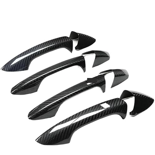 Vorderer Linker Außengriff Für QX30 2017-2019 Auto Zubehör Carbon Faser Türgriff Abdeckung Rahmen Aufkleber Außen Trim Bodykit(Styles3) von HIIAW