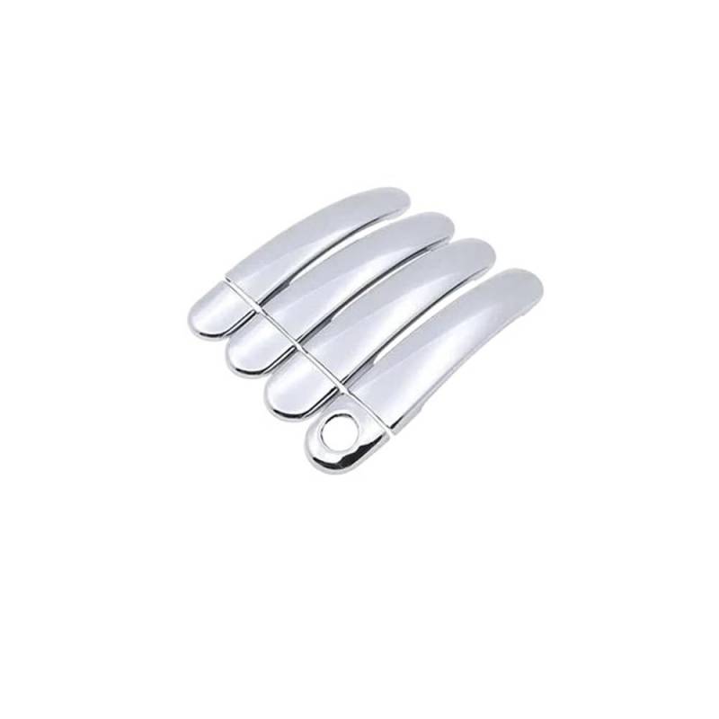 Vorderer Linker Außengriff Für Saveiro 2009-2023 Für MK3 Auto Türgriffe Luxus Abdeckungen Außen Scratch Schutz Dekor Zubehör(Handle 1 Keyhole) von HIIAW