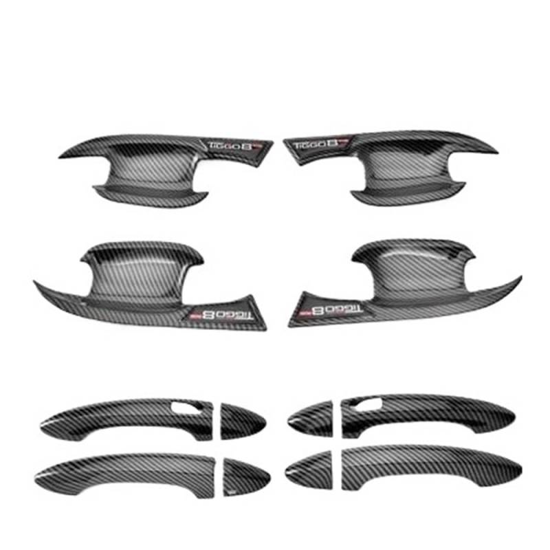 Vorderer Linker Außengriff Für TIGGO 8 Pro Für Max 2023 2024 2025 2024 Türgriff Abdeckung Chrom Styling Trim Außen Teile Auto Zubehör(Styles1) von HIIAW