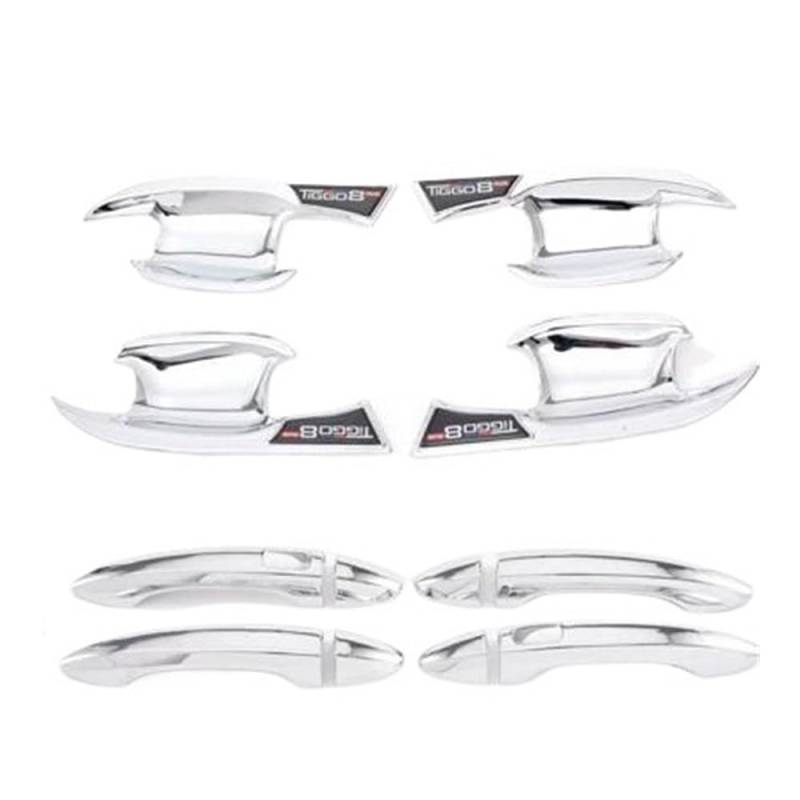 Vorderer Linker Außengriff Für TIGGO 8 Pro Für Max 2023 2024 2025 2024 Türgriff Abdeckung Chrom Styling Trim Außen Teile Auto Zubehör(Styles2) von HIIAW