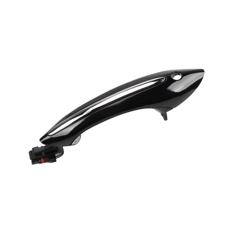 Vorderer Linker Außengriff Schwarz Weiß Auto Außen Komfort Zugang Türgriff Keyless Für 5er Für 7er Für F02 F10 F06 F07(Black Front Left) von HIIAW