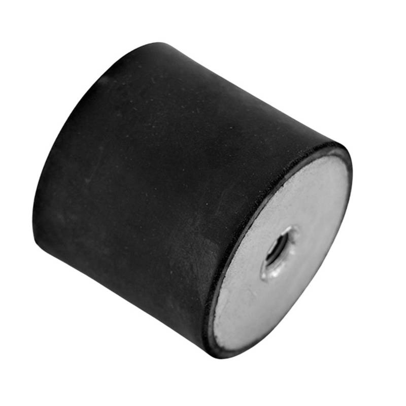 Gummi-Puffer 15x15C 55ShoreA M6 Innengewinde beidseitig|Stahl verzinkt|Rost frei|Naturkautschuk|Schwingungsdämpfer|Vibrationsdämpfer|Klimatechnik|Wärmepumpen|Kompressoren uvm. von HILGER u. KERN