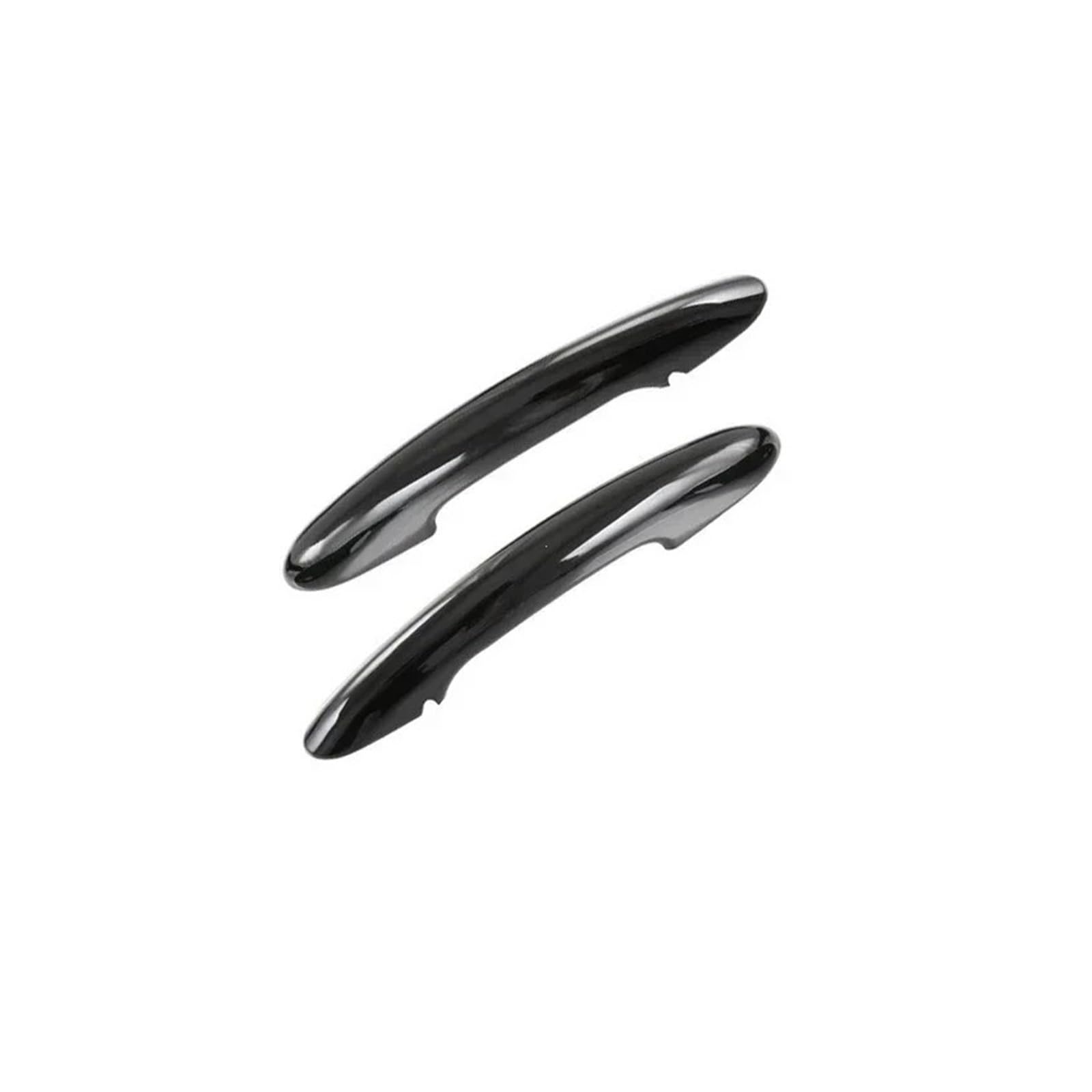Auto Außentürgriffe Für MINI Für Cooper S F54 F55 F60 F56 F57 Auto 2 Stück Glänzend Schwarze Türgriffabdeckungsaufkleber Außentürgriff Auto(Black No Hole) von HILLAR