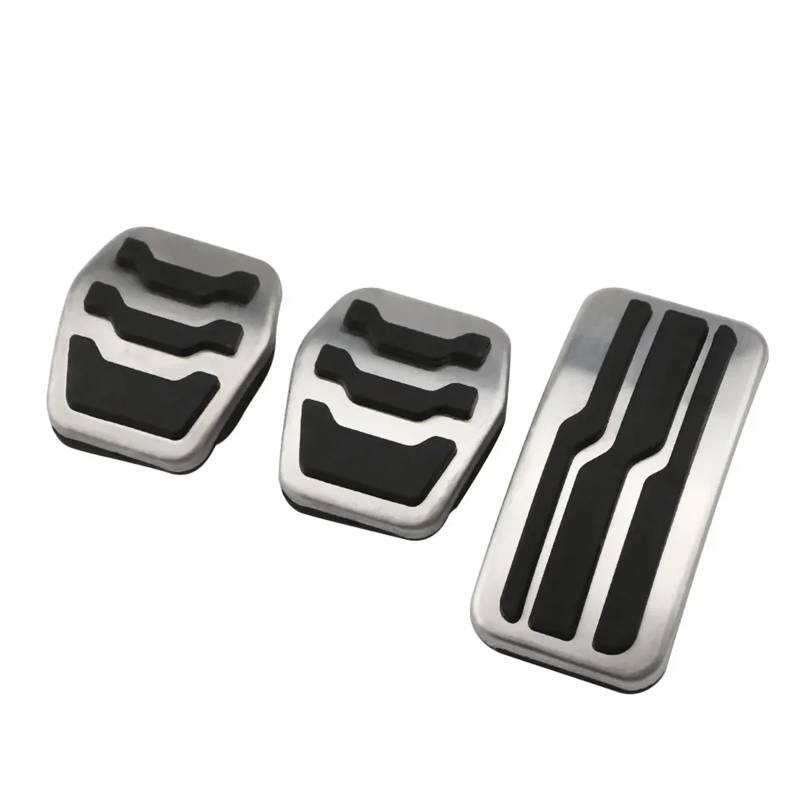 Car Innenausstattung Für Ford Für Focus 2 3 4 MK2 MK3 MK4 2005-2017 Edelstahl Auto Innen Gas Kraftstoff Pedal Bremspedale Abdeckung Interieurleisten Zubehör(Farbe:3 Pcs MT) von HILLAR