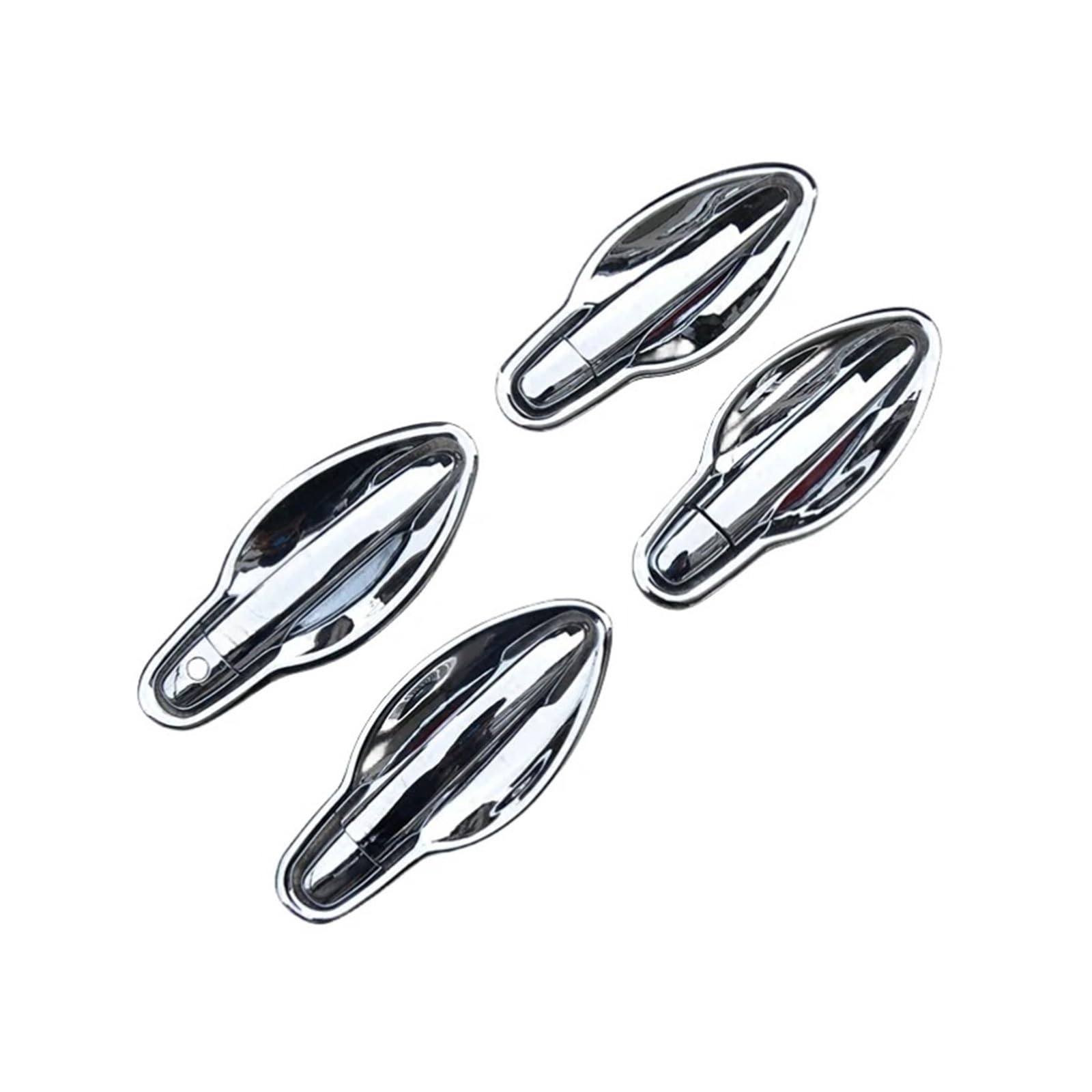 HILLAR Auto Außentürgriffe Für CR-V Für CRV 2012-2016 Glänzend Schwarz Chrom Auto Türgriff Abdeckungen Schüssel Dekor Trim Styling Außentürgriff Auto(Silver Handle-Bowl 0) von HILLAR
