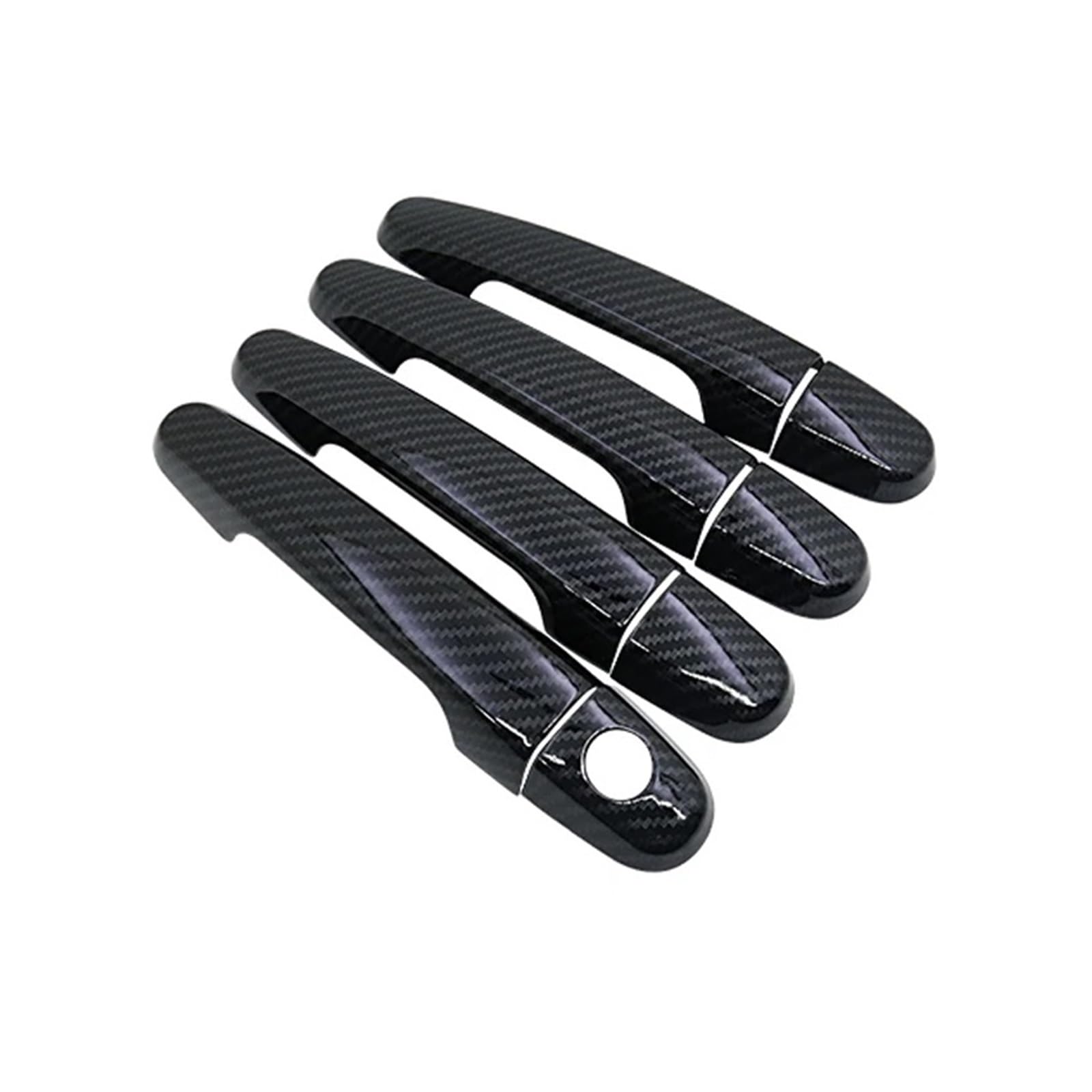 HILLAR Auto Außentürgriffe Für Citroen C1 MK2 2014~2022 Auto Nachahmung Kohlefasergriffe Türgriffe Autotürgriffabdeckung Außentürgriff Auto(Handle 1 Keyhole) von HILLAR