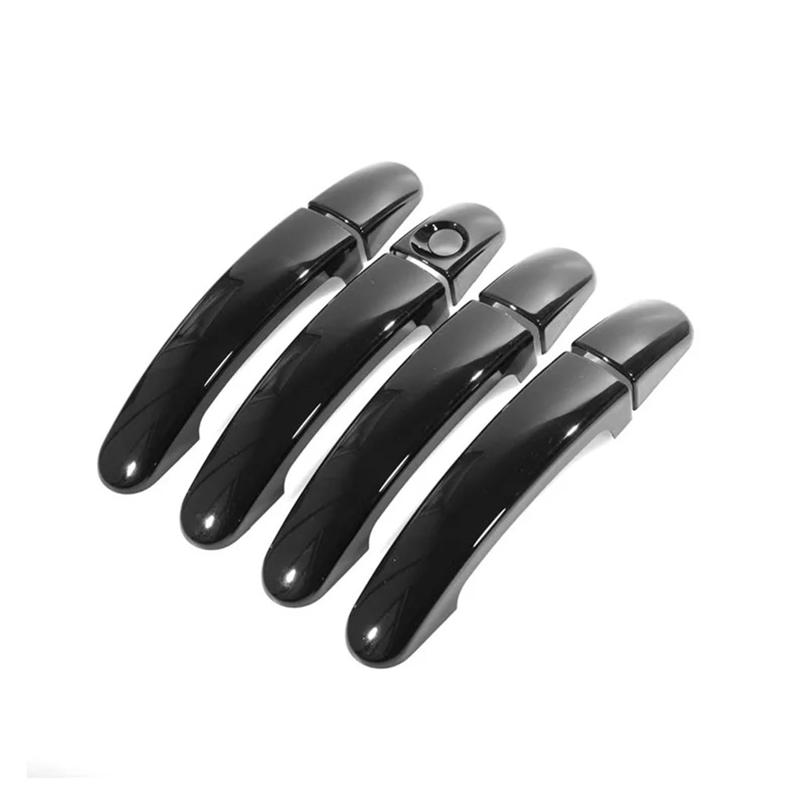 HILLAR Auto Außentürgriffe Für Ford Für Focus 2005 2006 2007 2008 2009 2010 2011 Glänzend Schwarz Chrom Auto Türgriff Abdeckung Trim Außentürgriff Auto(Schwarz) von HILLAR