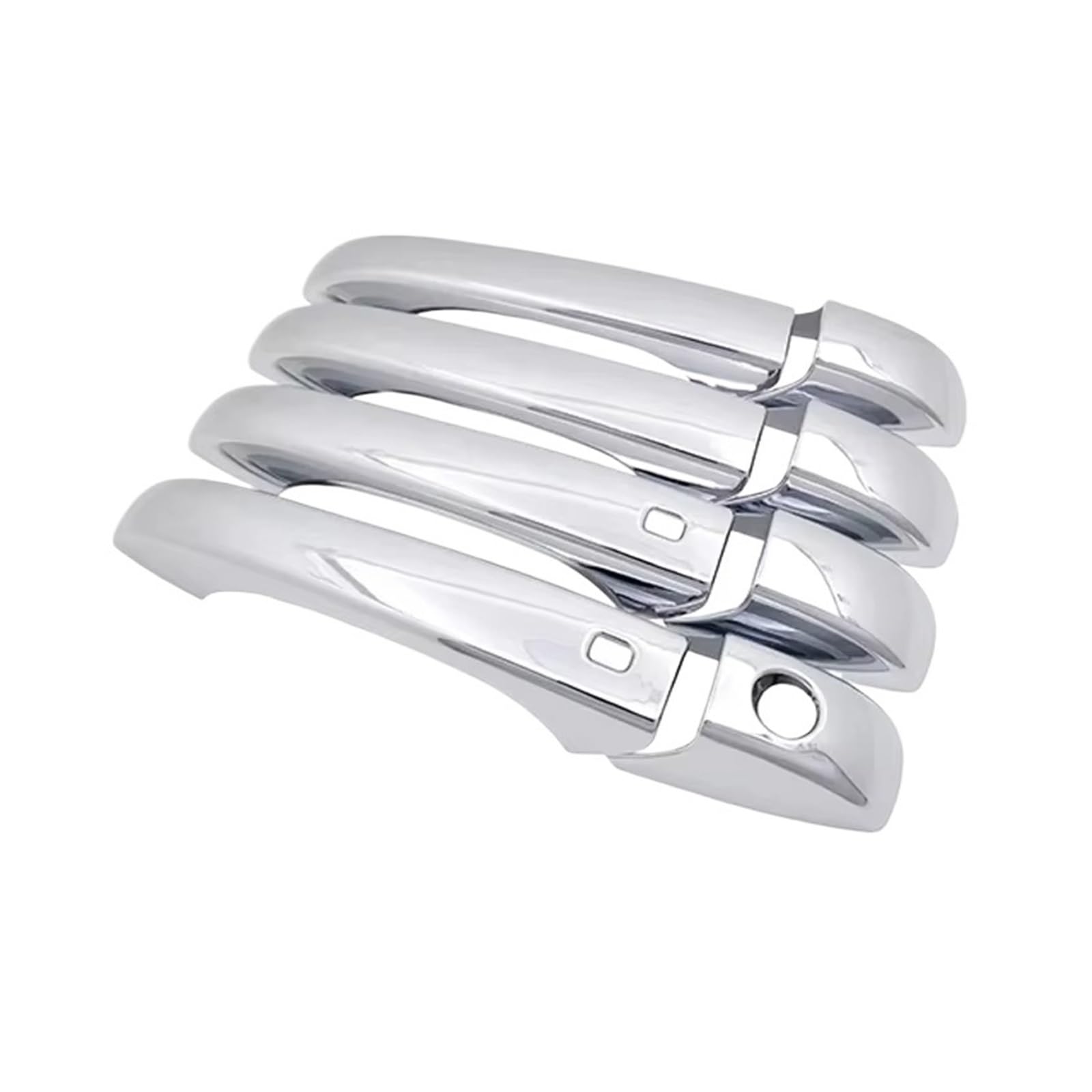 HILLAR Auto Außentürgriffe Für Jeep Für Patriot Für Liberty Für Russi 2007~2017 Chrom-Türgriffabdeckungen Auto-Außenschutzfolie Außentürgriff Auto(4Handle 2 Buttons) von HILLAR