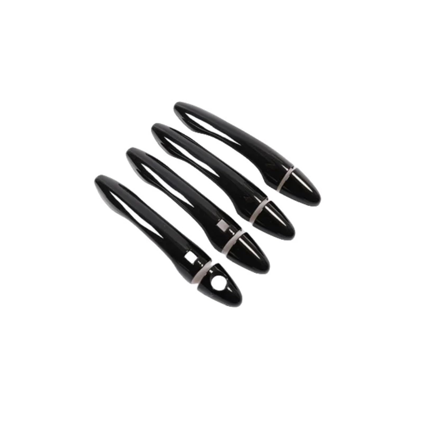 HILLAR Auto Außentürgriffe Für Kia Für Sportage MK3 2011 2012 2013 2014 2015 2016 Glanz Schwarz Chrom Auto Türgriff Abdeckung Trim Aufkleber Styling Außentürgriff Auto(Handle 2 Button) von HILLAR