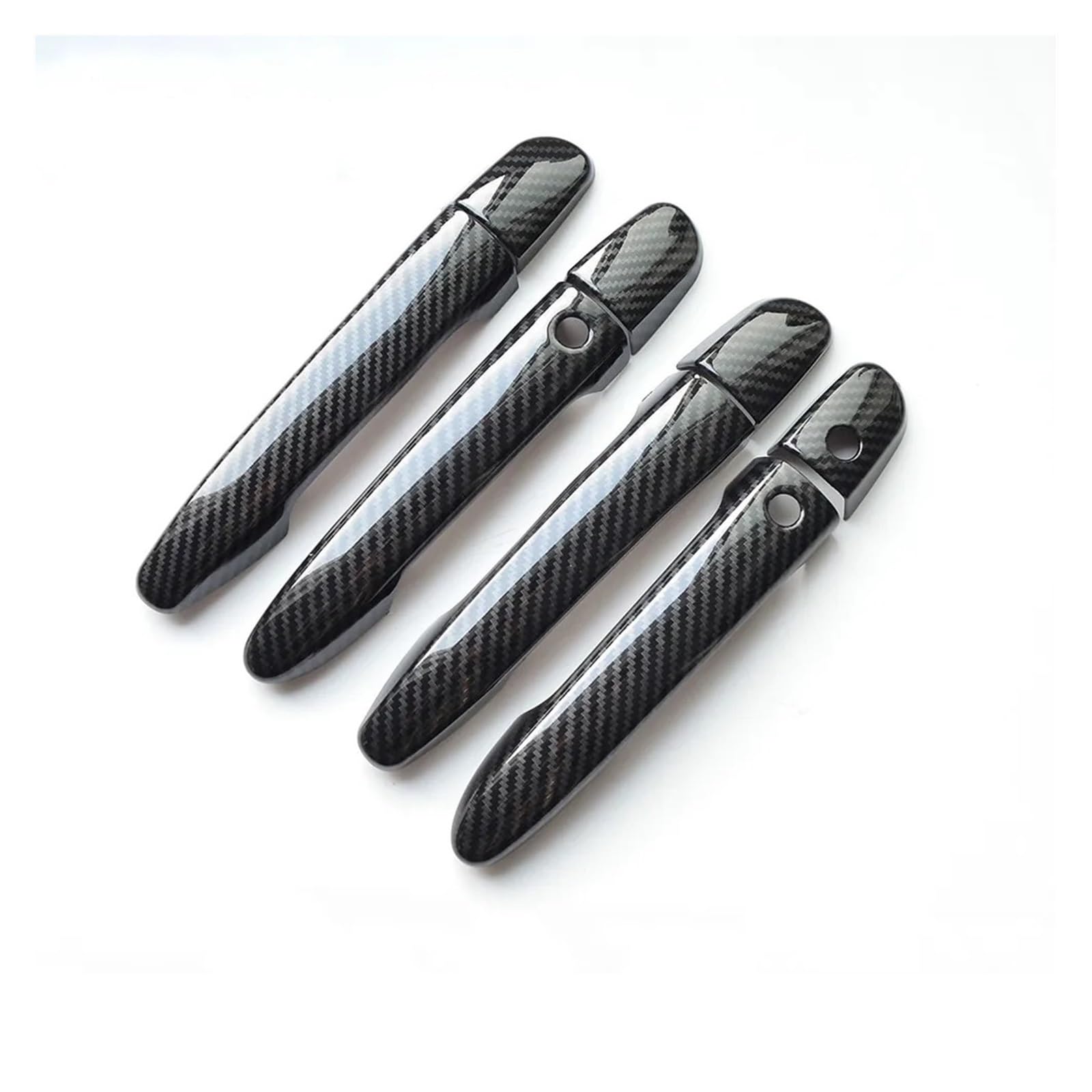 HILLAR Auto Außentürgriffe Für Mazda Cx-5 Cx5 CX 5 2012-2022 Carbon Fiber Chrom Auto Türgriff Abdeckung Dekor Trim Außentürgriff Auto(Carbon 2 Buttons) von HILLAR