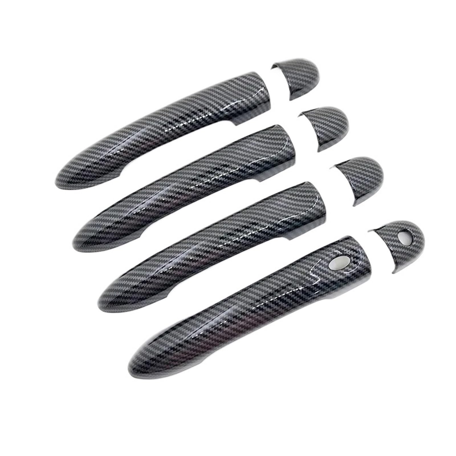 HILLAR Auto Außentürgriffe Für Megane 3 MK3 III Für Scala 2009~2017 Auto-Imitation Carbonfaser-Griff Oder Chrom-Türgriffabdeckung Außentürgriff Auto(1 Keyhole 1 Button) von HILLAR