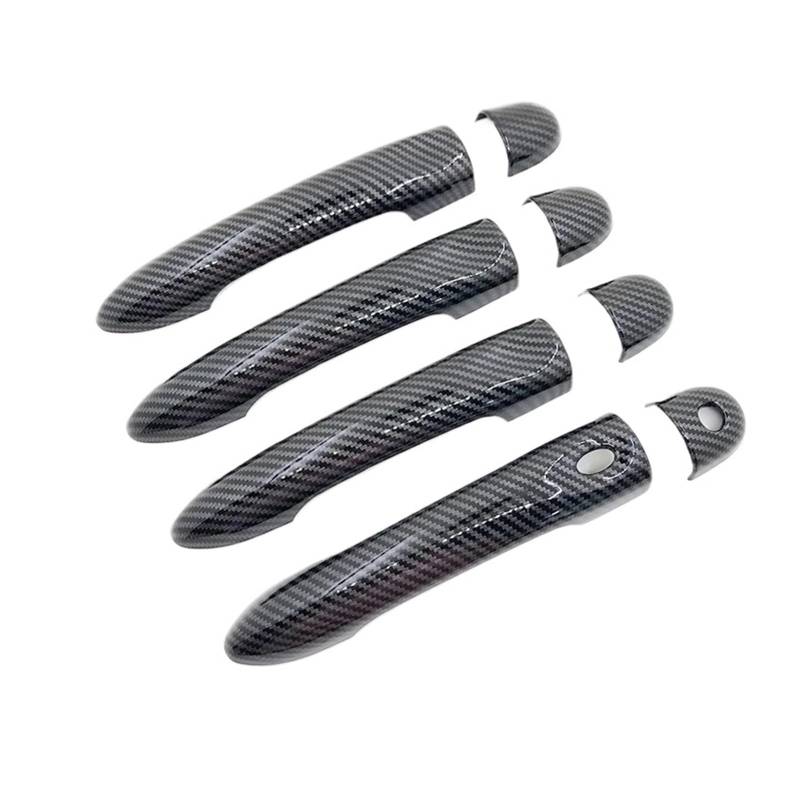 HILLAR Auto Außentürgriffe Für Megane 3 MK3 III Für Scala 2009~2017 Auto-Imitation Carbonfaser-Griff Oder Chrom-Türgriffabdeckung Außentürgriff Auto(1 Keyhole 1 Button) von HILLAR
