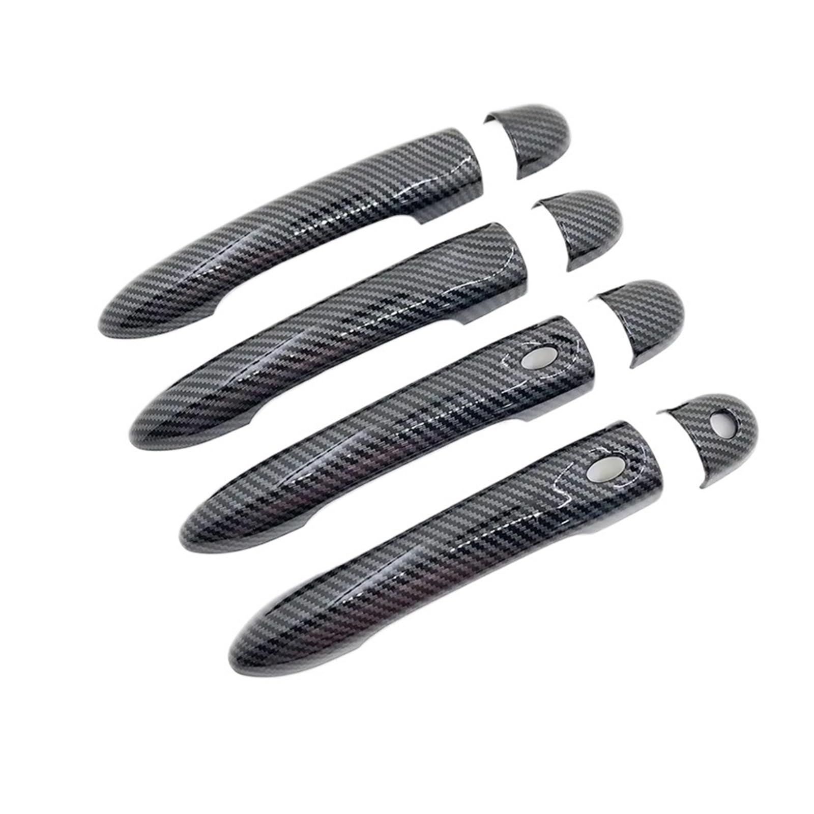HILLAR Auto Außentürgriffe Für Megane 3 MK3 III Für Scala 2009~2017 Auto-Imitation Carbonfaser-Griff Oder Chrom-Türgriffabdeckung Außentürgriff Auto(1 Keyhole 2 Buttons) von HILLAR