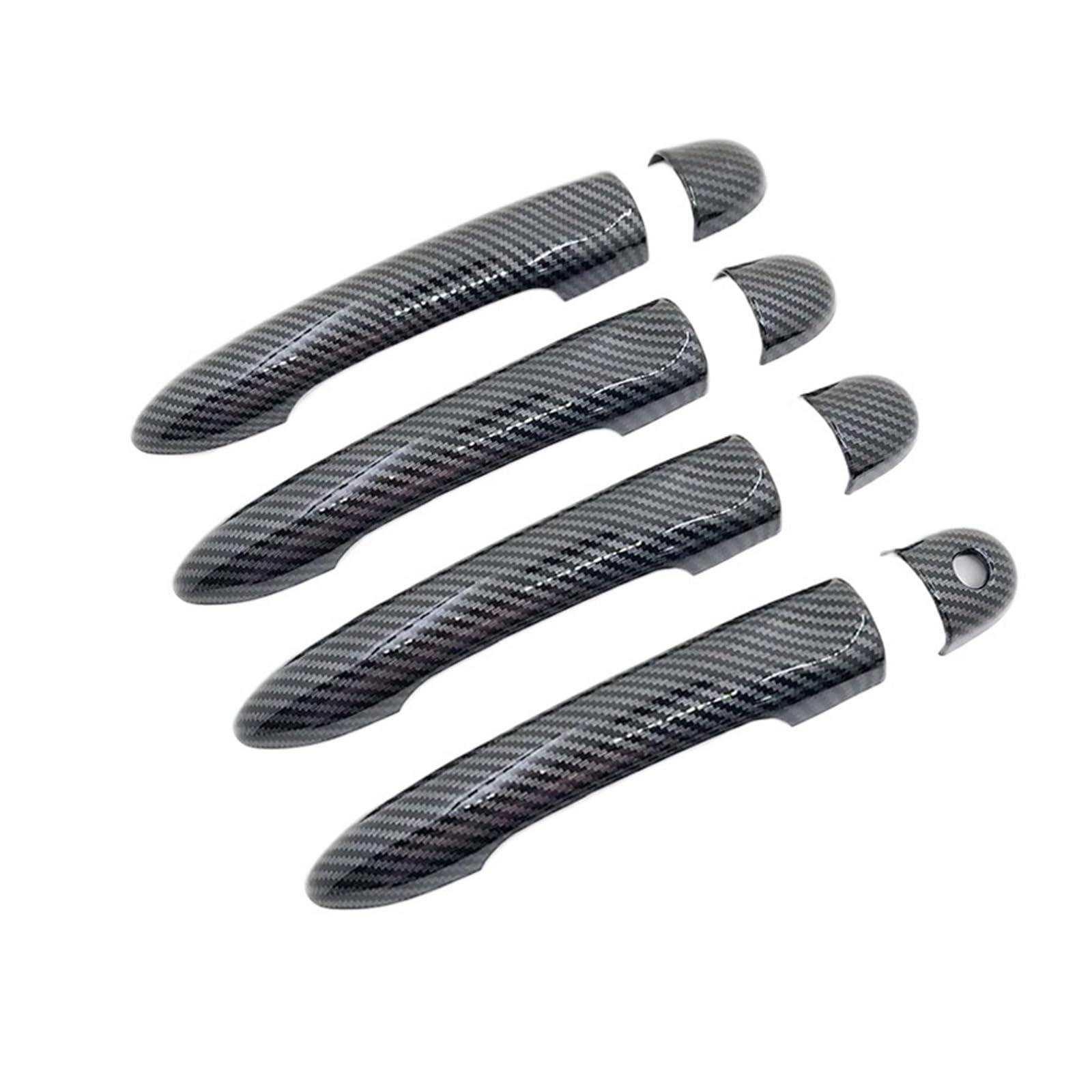 HILLAR Auto Außentürgriffe Für Megane 3 MK3 III Für Scala 2009~2017 Auto-Imitation Carbonfaser-Griff Oder Chrom-Türgriffabdeckung Außentürgriff Auto(1 Keyhole No Button) von HILLAR