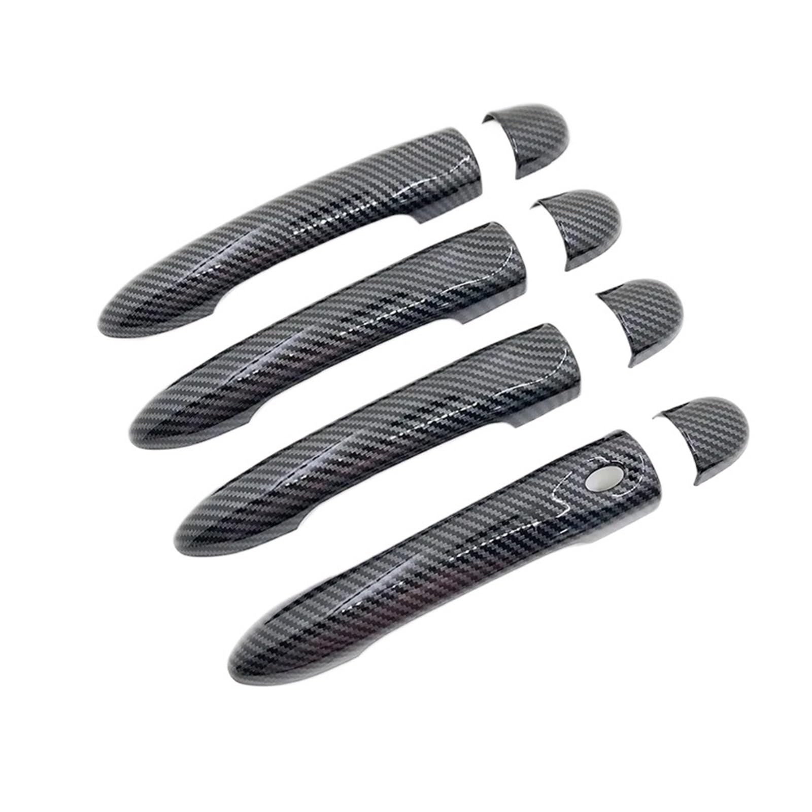 HILLAR Auto Außentürgriffe Für Megane 3 MK3 III Für Scala 2009~2017 Auto-Imitation Carbonfaser-Griff Oder Chrom-Türgriffabdeckung Außentürgriff Auto(No Keyhole 1 Button) von HILLAR