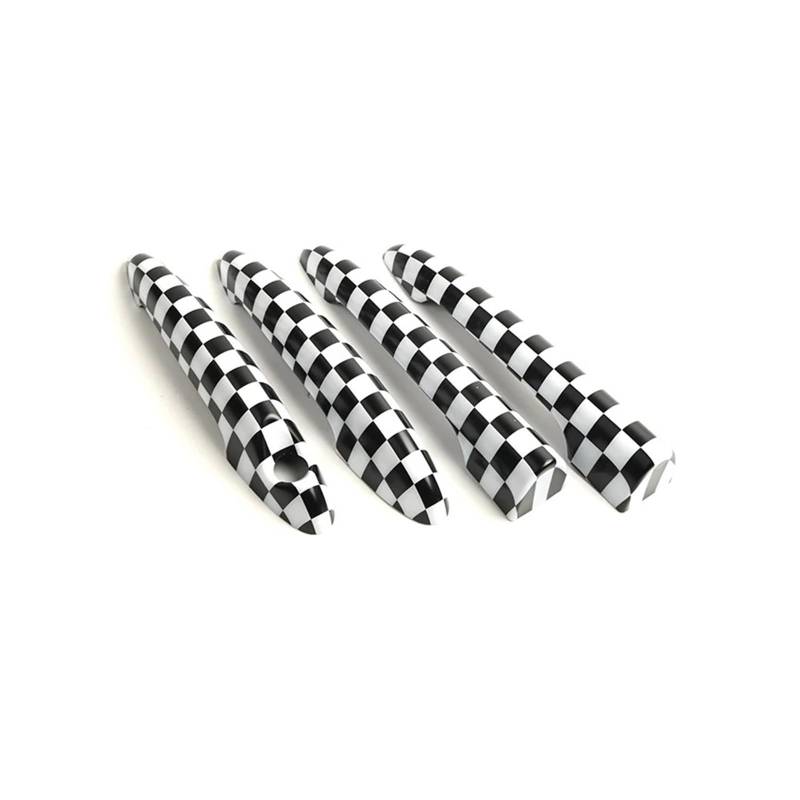 HILLAR Auto Außentürgriffe Für Mini Für Cooper Für One DS Für JCW R55 Für Clubman 4Doors 2007-2014 Türgriffabdeckungen Aufkleber Auto-Styling Außentürgriff Auto(Style F) von HILLAR