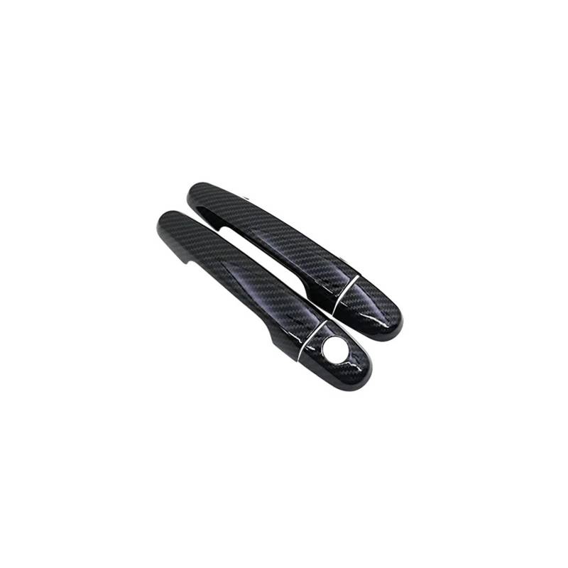 HILLAR Auto Außentürgriffe Für Peugeot 108 2015~2019 Auto Imitation Carbon Fiber Griffe Oder Chrom Türgriffe Auto Türgriff Abdeckungen Außentürgriff Auto(1Keyholes 2door) von HILLAR