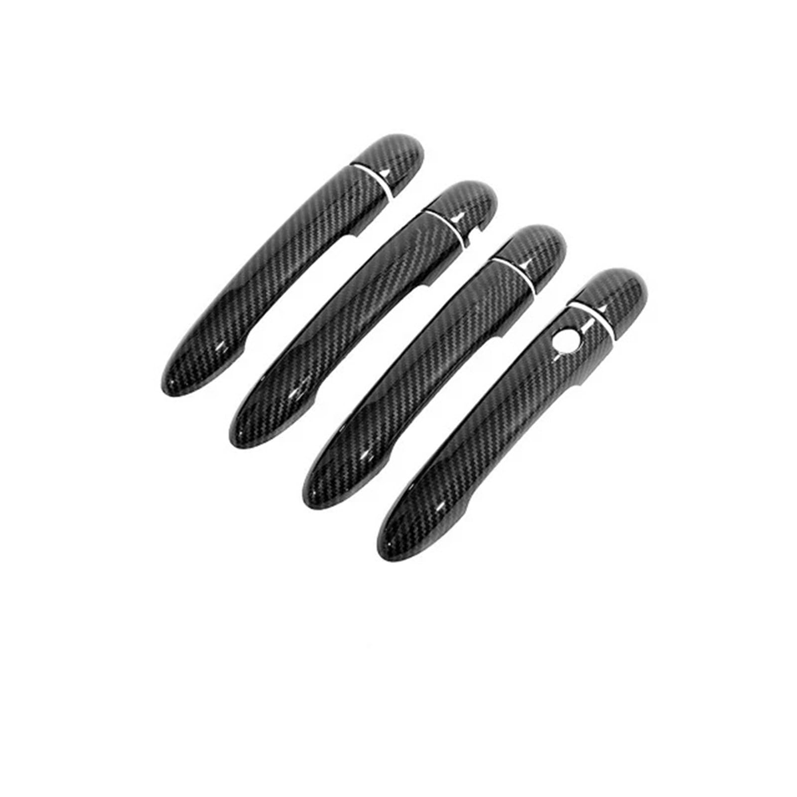 HILLAR Auto Außentürgriffe Für Scenic II MK2 2003~2009 Auto-Imitation Carbonfaser-Griffe Oder Chrom-Türgriffabdeckungen Außentürgriff Auto(Handle 1 Button) von HILLAR