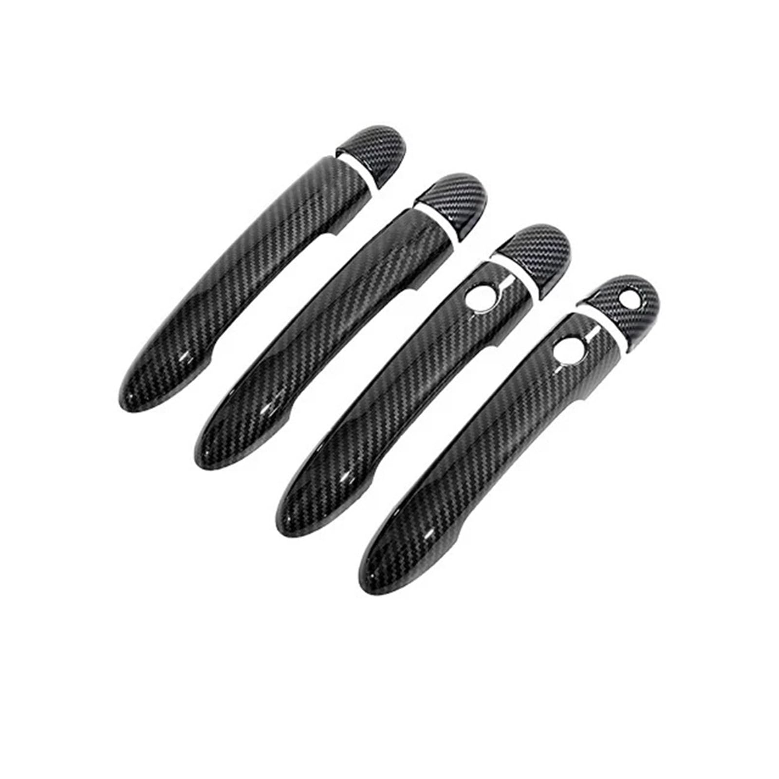 HILLAR Auto Außentürgriffe Für Scenic II MK2 2003~2009 Auto-Imitation Carbonfaser-Griffe Oder Chrom-Türgriffabdeckungen Außentürgriff Auto(Handle 2 Buttons A) von HILLAR