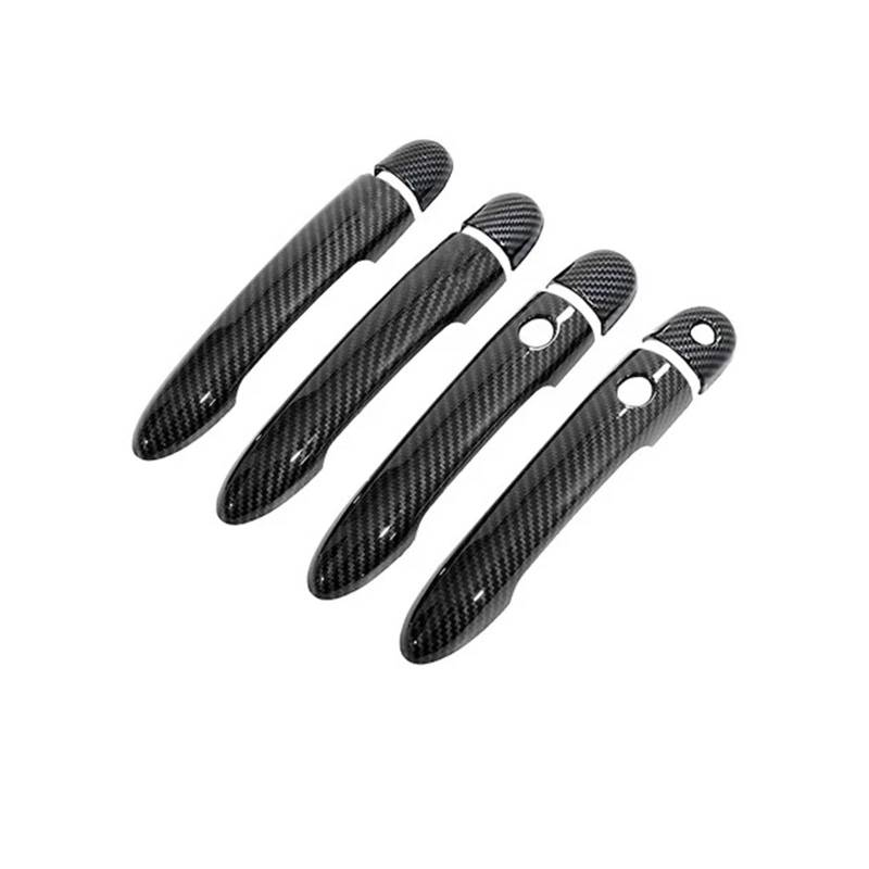 HILLAR Auto Außentürgriffe Für Scenic II MK2 2003~2009 Auto-Imitation Carbonfaser-Griffe Oder Chrom-Türgriffabdeckungen Außentürgriff Auto(Handle 2 Buttons A) von HILLAR